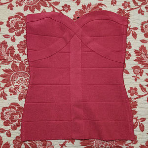 Pink Bebe Corset Style Top